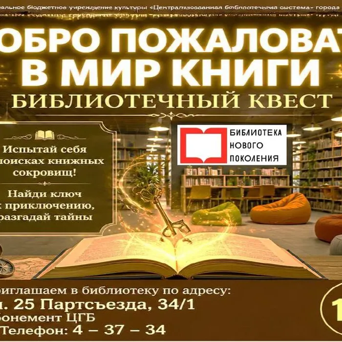 Библиотечный квест «Добро пожаловать в мир книг»