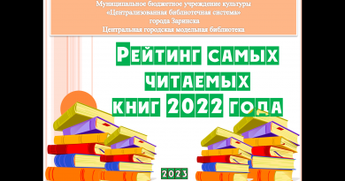Читательский рейтинг 2022